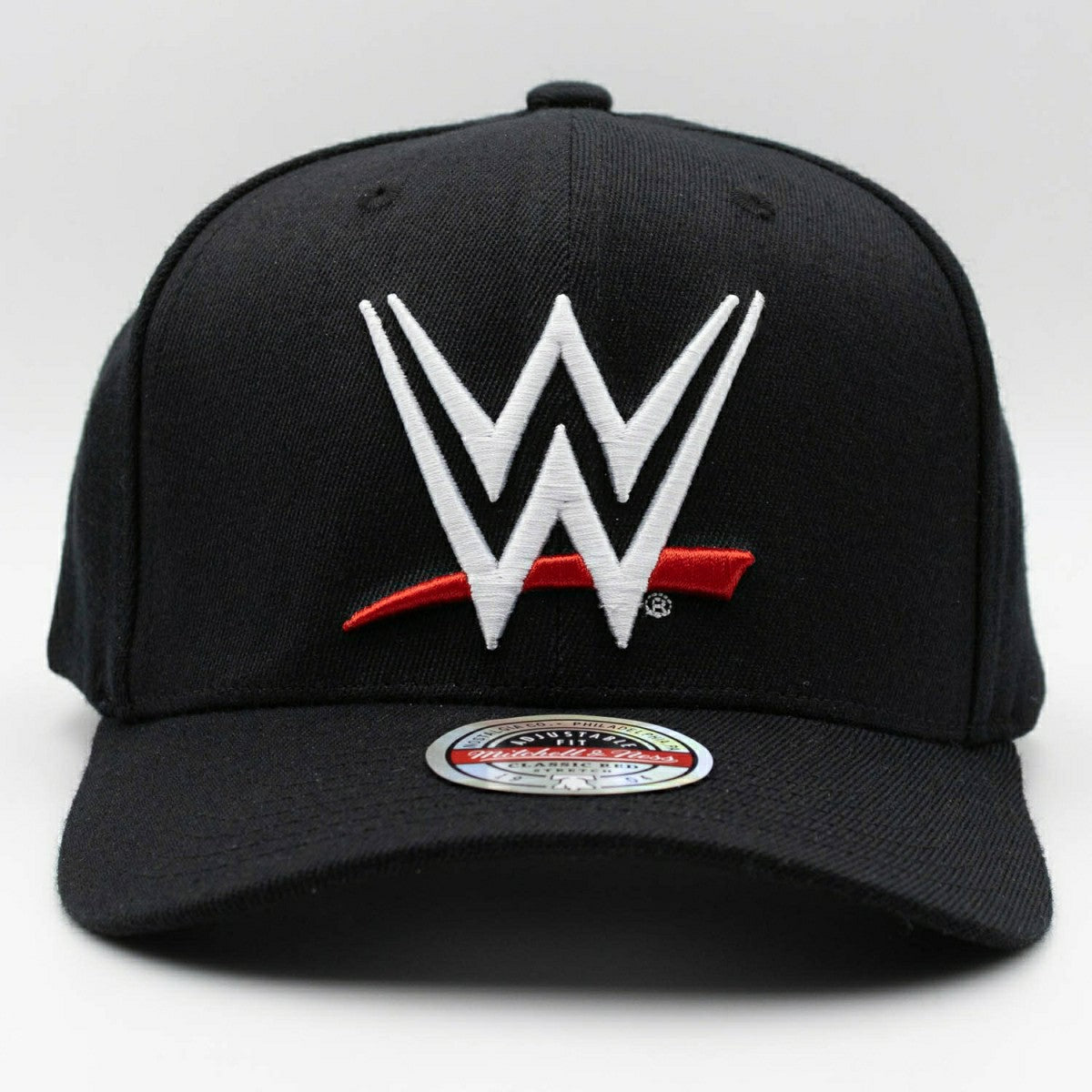 Throwback WWE Mitchell & Ness Classic Red Snapback Cap Black Classic