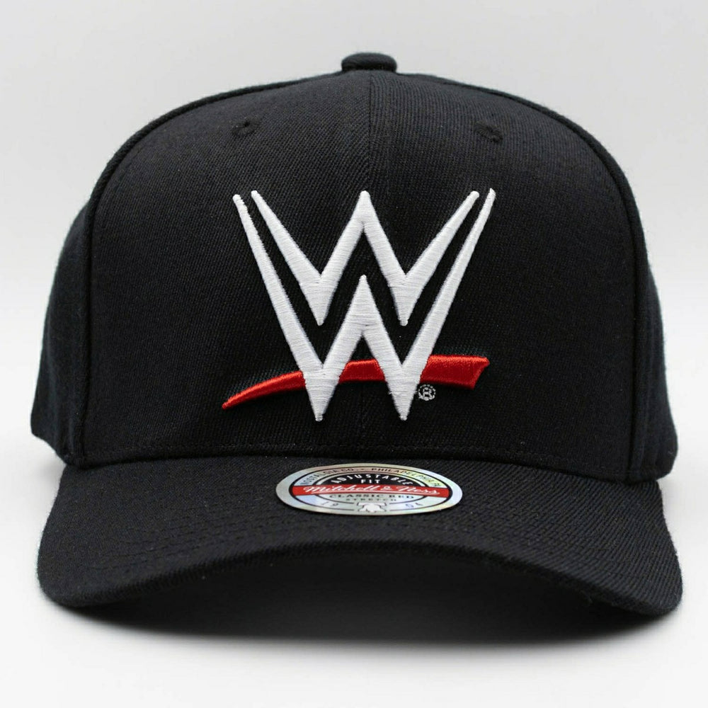 Throwback WWE Mitchell & Ness Classic Red Snapback Cap Black Classic