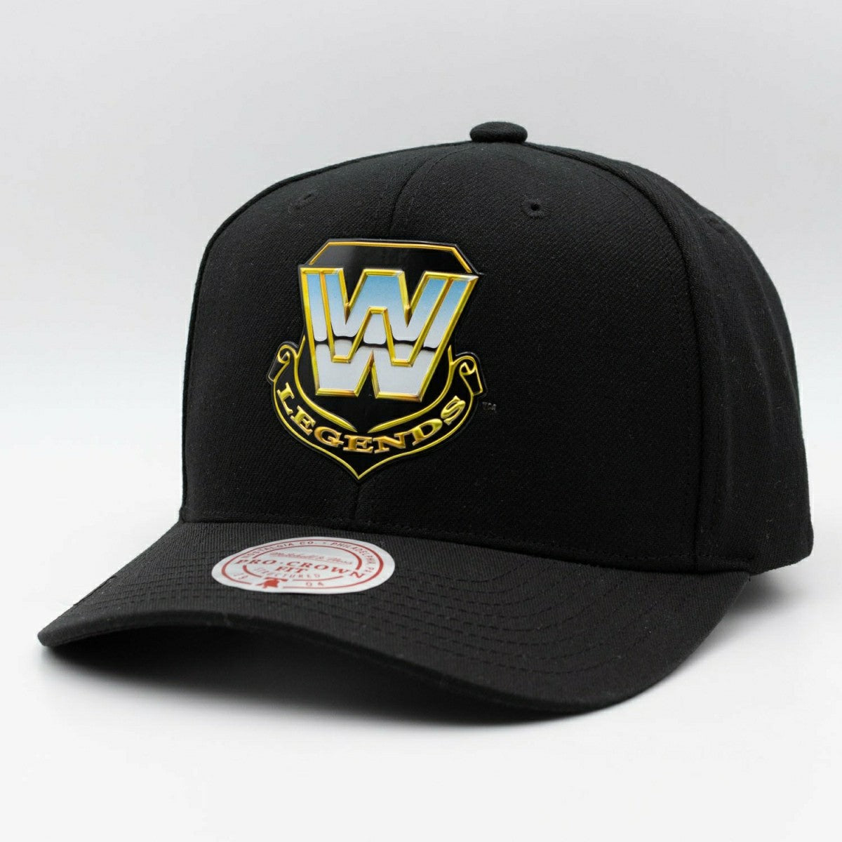 WWE Mitchell & Ness Pro Crown Snapback Cap Black Fashion
