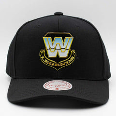WWE Mitchell & Ness Pro Crown Snapback Cap Black Fashion