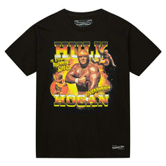 Hulk Hogan Running Wild Mitchell & Ness WWE Legend T-Shirt Black Taass sale