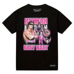 Bret Hitman Hart Forever Mitchell & Ness WWE Legend T-Shirt Black Taass for sale