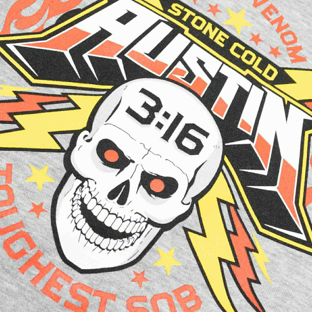 Stone Cold Steve Austin WWE Superstar Hoodie Gray Taass for sale