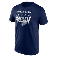 Rhea Ripley WWE Superstar T-Shirt Navy Lifestyle