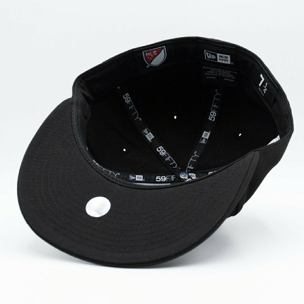 Charlotte FC Team Logo New Era 59FIFTY Fitted MLS Cap Black Taass US