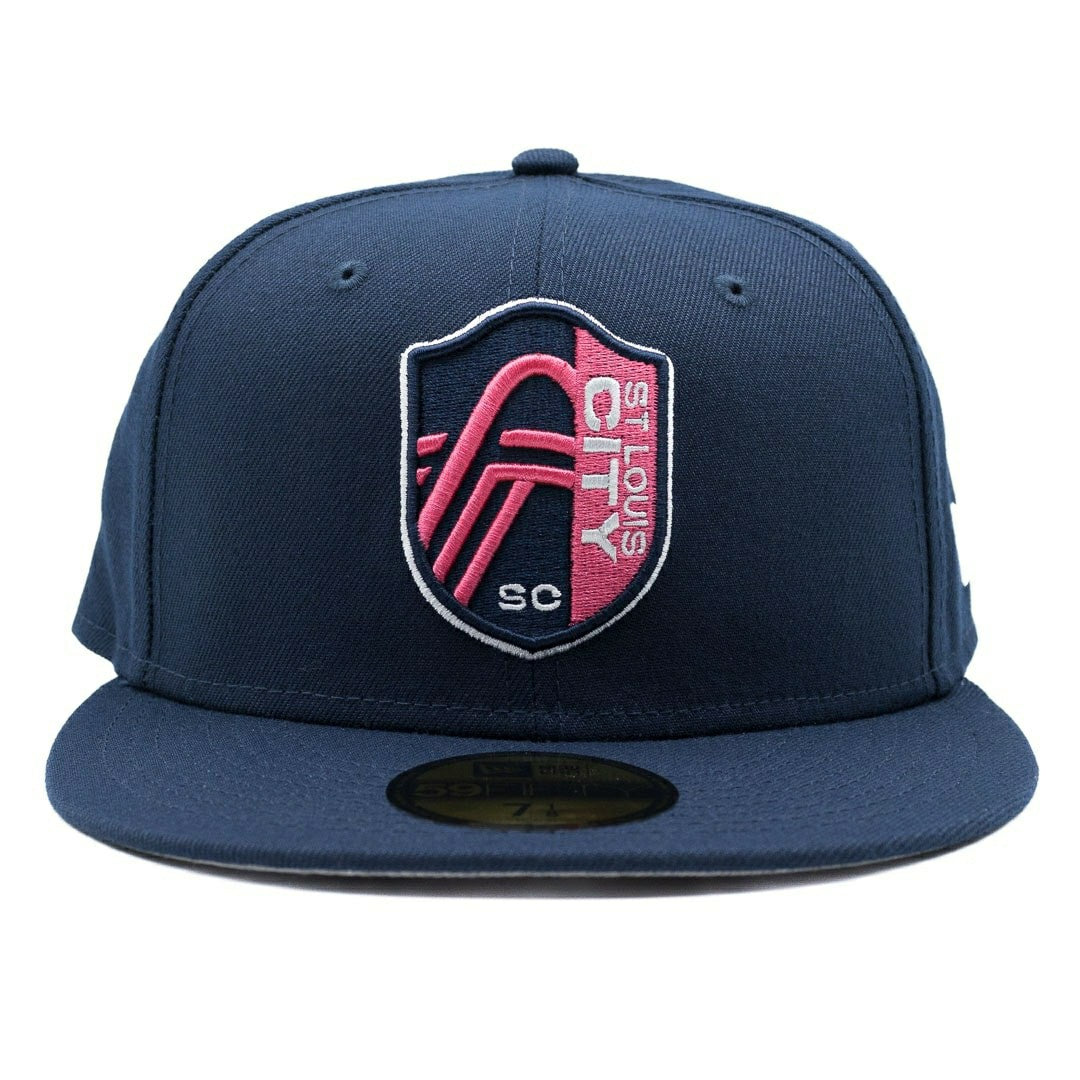 St. Louis City SC Team Logo New Era 59FIFTY Fitted MLS Cap Navy Classic
