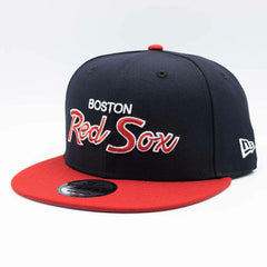 Boston Red Sox Script New Era 9FIFTY Snapback MLB Cap Taass US