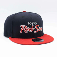 Boston Red Sox Script New Era 9FIFTY Snapback MLB Cap Taass US