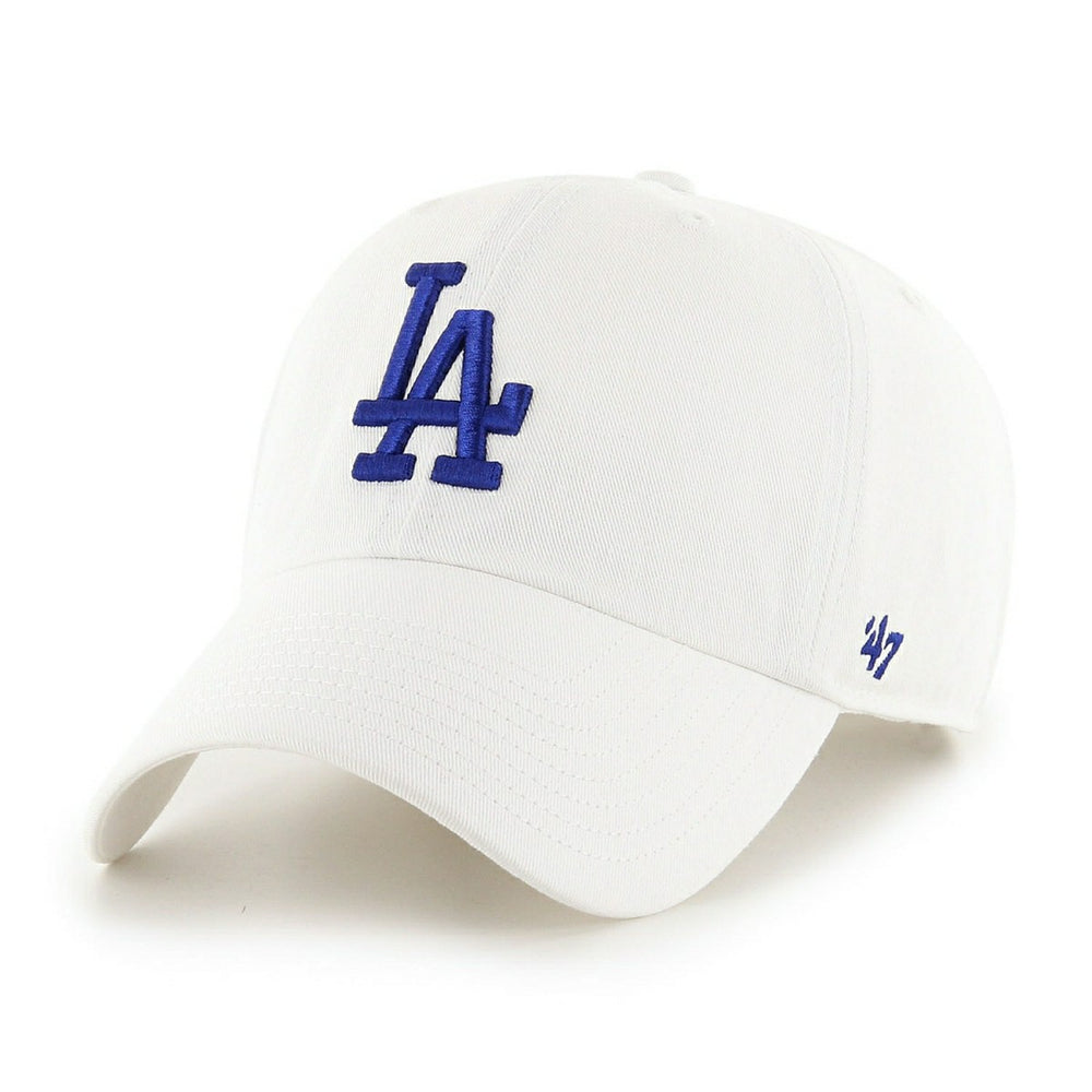 Los Angeles Dodgers '47 Clean Up Adjustable MLB Cap White Taass for sale