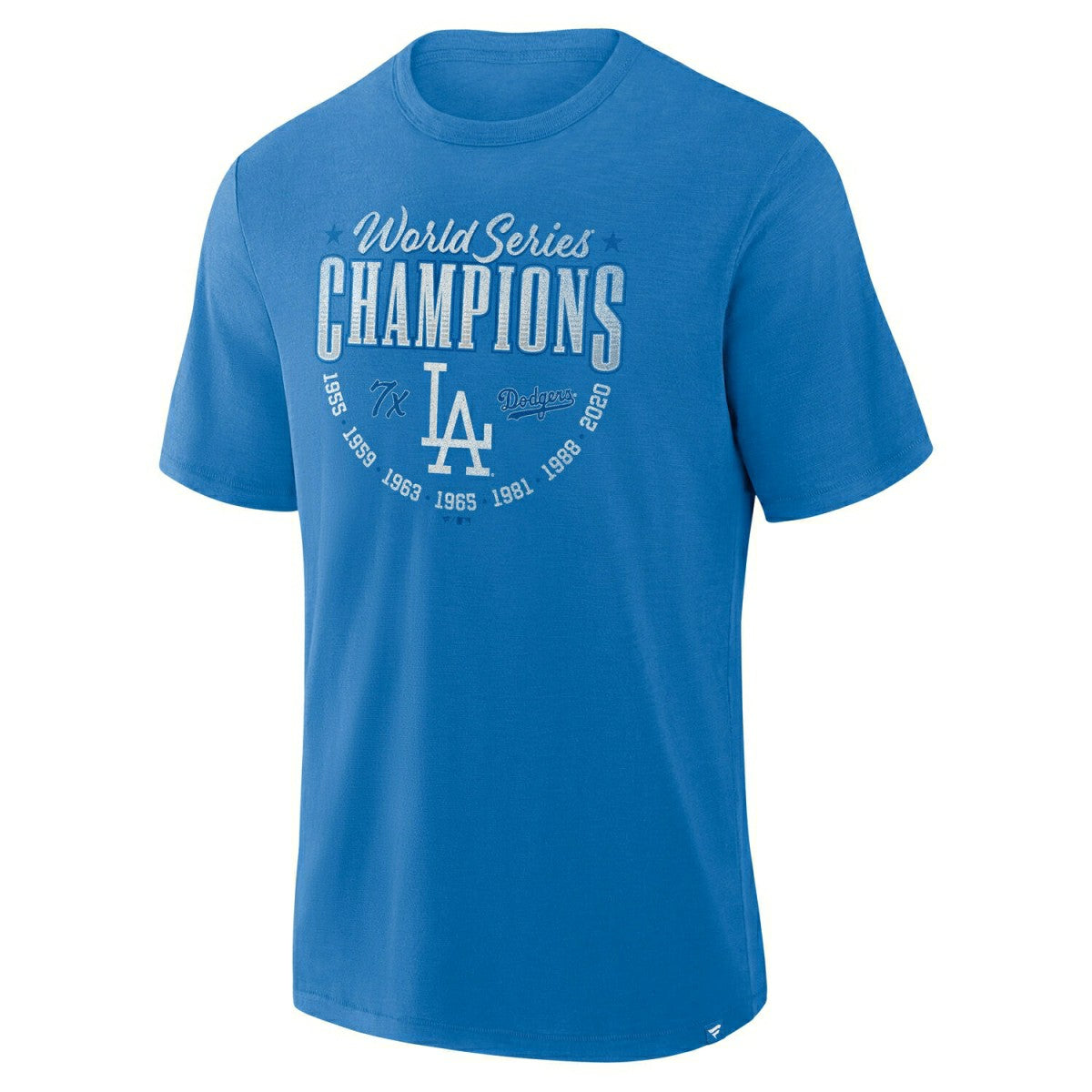 Los Angeles Dodgers Retro Stadium Slub MLB T-Shirt Blue Classic
