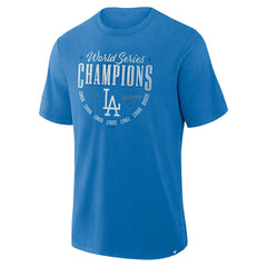 Los Angeles Dodgers Retro Stadium Slub MLB T-Shirt Blue Classic