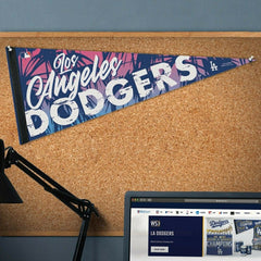 Los Angeles Dodgers Tropical Premium MLB Pennant Taass for sale