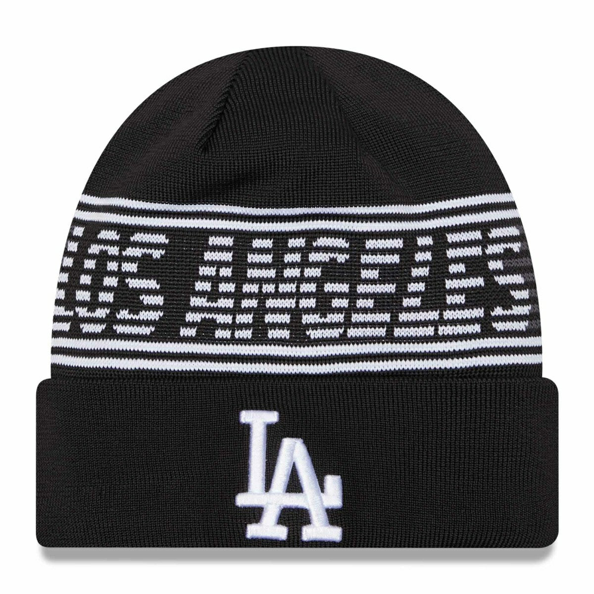 Los Angeles Dodgers Black Colorway 2024 MLB Clubhouse New Era Beanie Knit Fashion