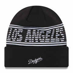 Los Angeles Dodgers Black Colorway 2024 MLB Clubhouse New Era Beanie Knit Fashion