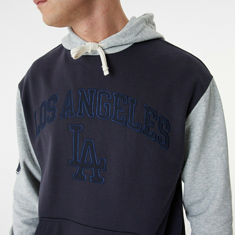 Los Angeles Dodgers Team Patch New Era Oversized MLB Hoodie Lifestyle