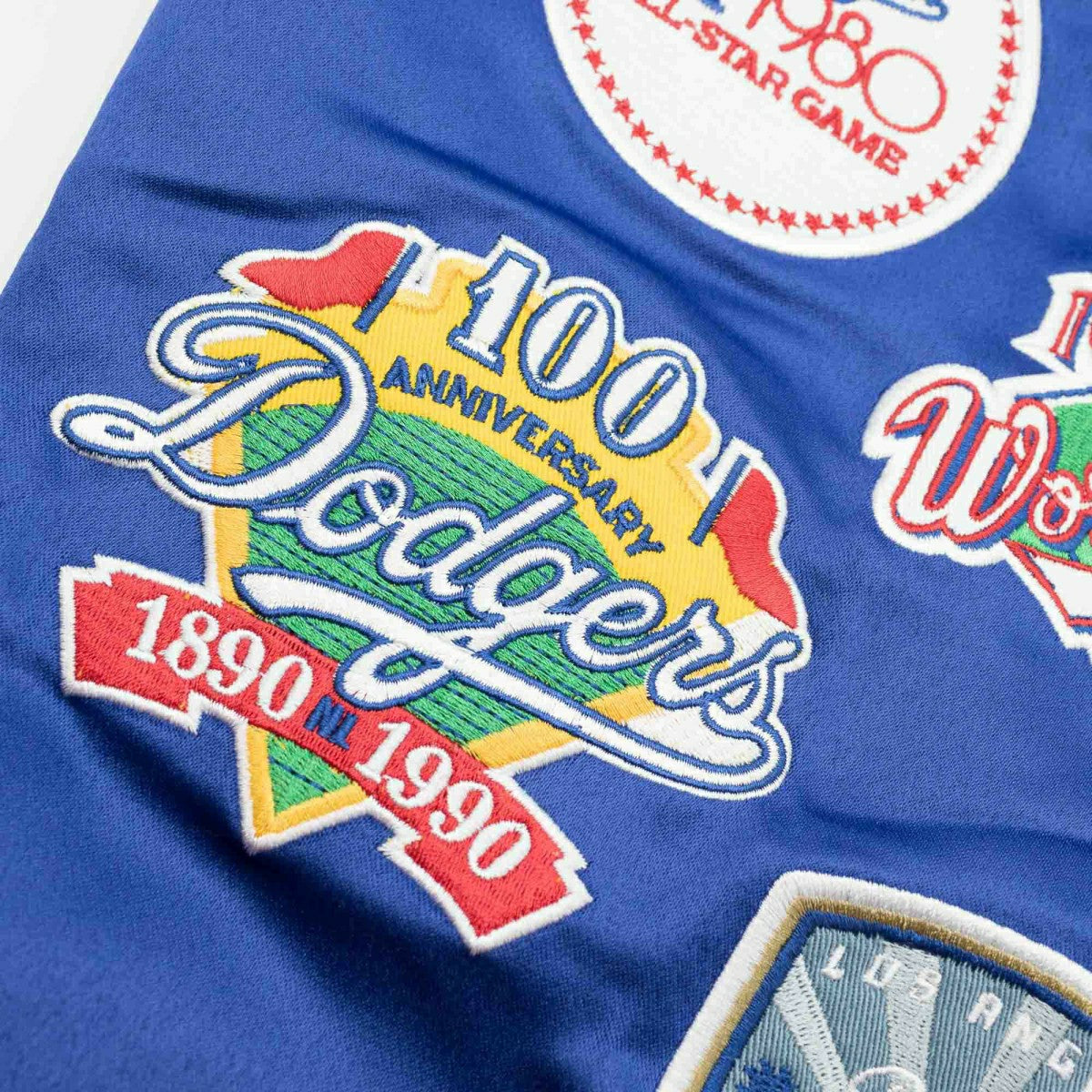 Los Angeles Dodgers Cooperstown '47 Dalston MLB Bomber Jacket Blue Taass for sale