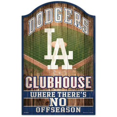 Los Angeles Dodgers WinCraft MLB Clubhouse Wood Sign Taass sale