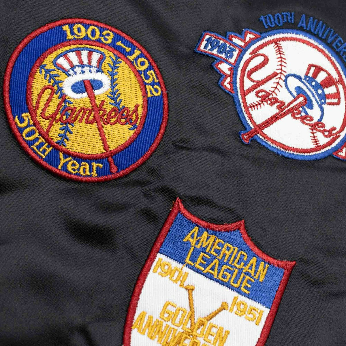 New York Yankees Cooperstown Patches '47 Kingsland MLB Jacket Taass for sale