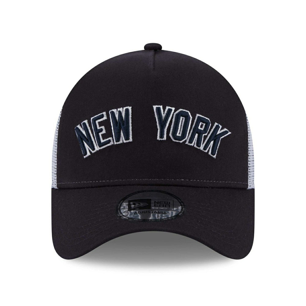 New York Yankees Team Script New Era Adjustable MLB Trucker Cap Taass for sale