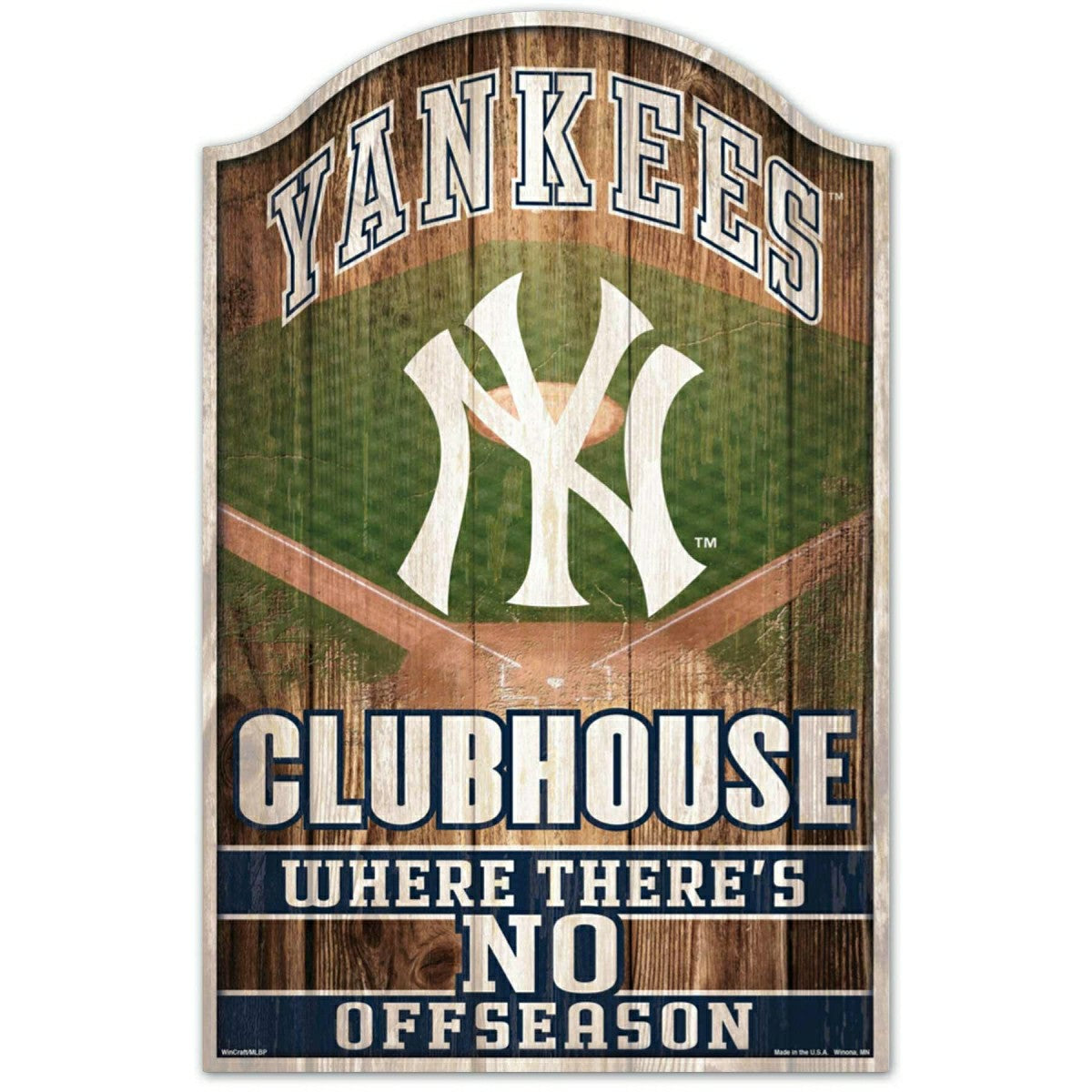 New York Yankees WinCraft MLB Clubhouse Wood Sign Taass sale
