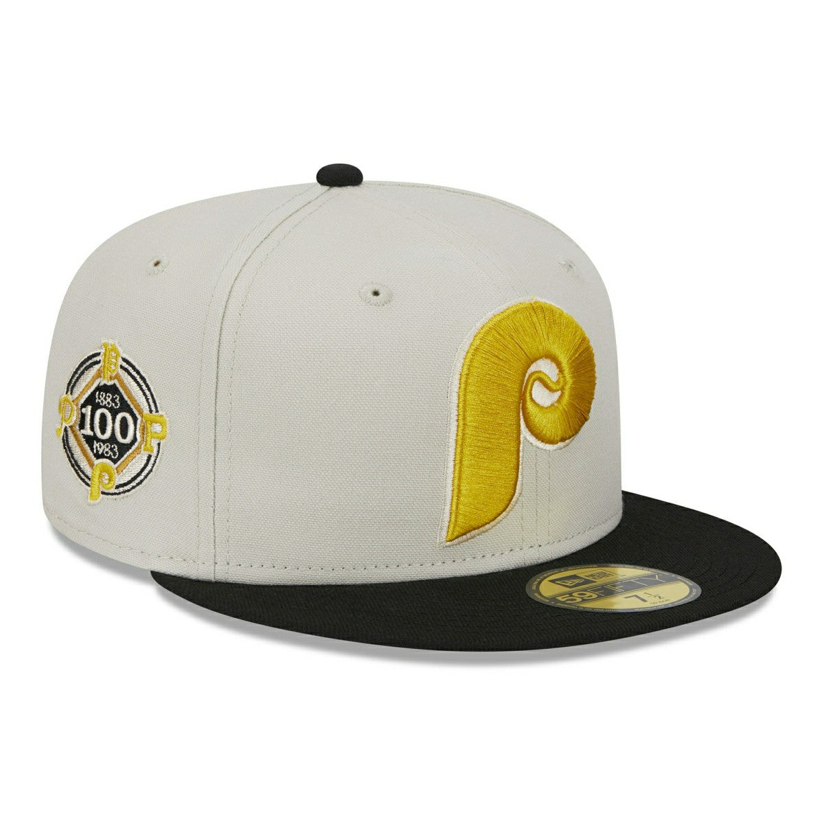 Philadelphia Phillies Two-Tone Stone New Era 59FIFTY Fitted MLB Cap Classic