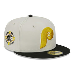 Philadelphia Phillies Two-Tone Stone New Era 59FIFTY Fitted MLB Cap Classic