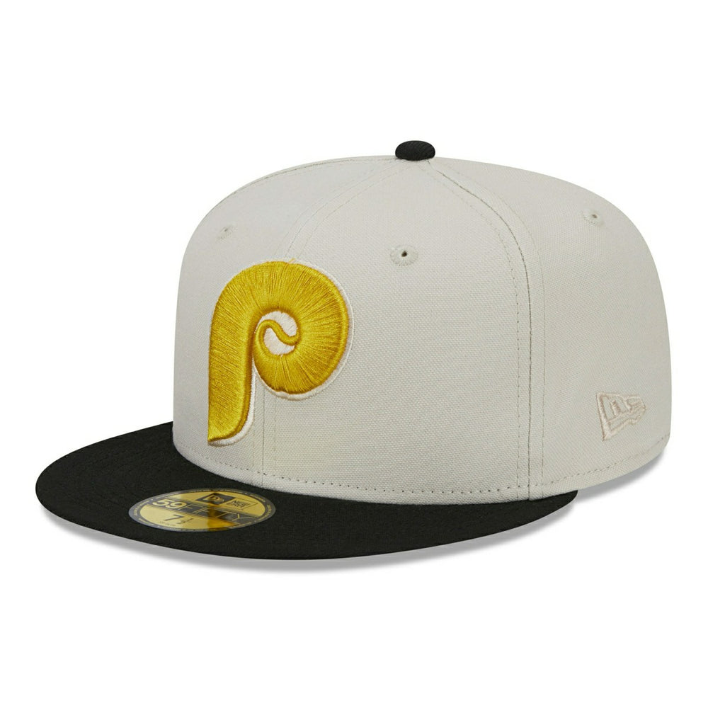 Philadelphia Phillies Two-Tone Stone New Era 59FIFTY Fitted MLB Cap Classic