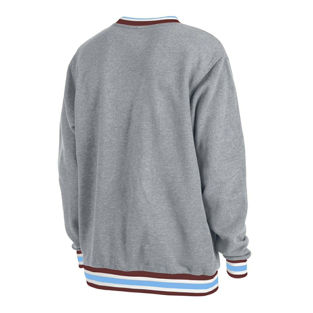 Philadelphia Phillies Throwback MLB Crew Sweatshirt Gray Fashion
