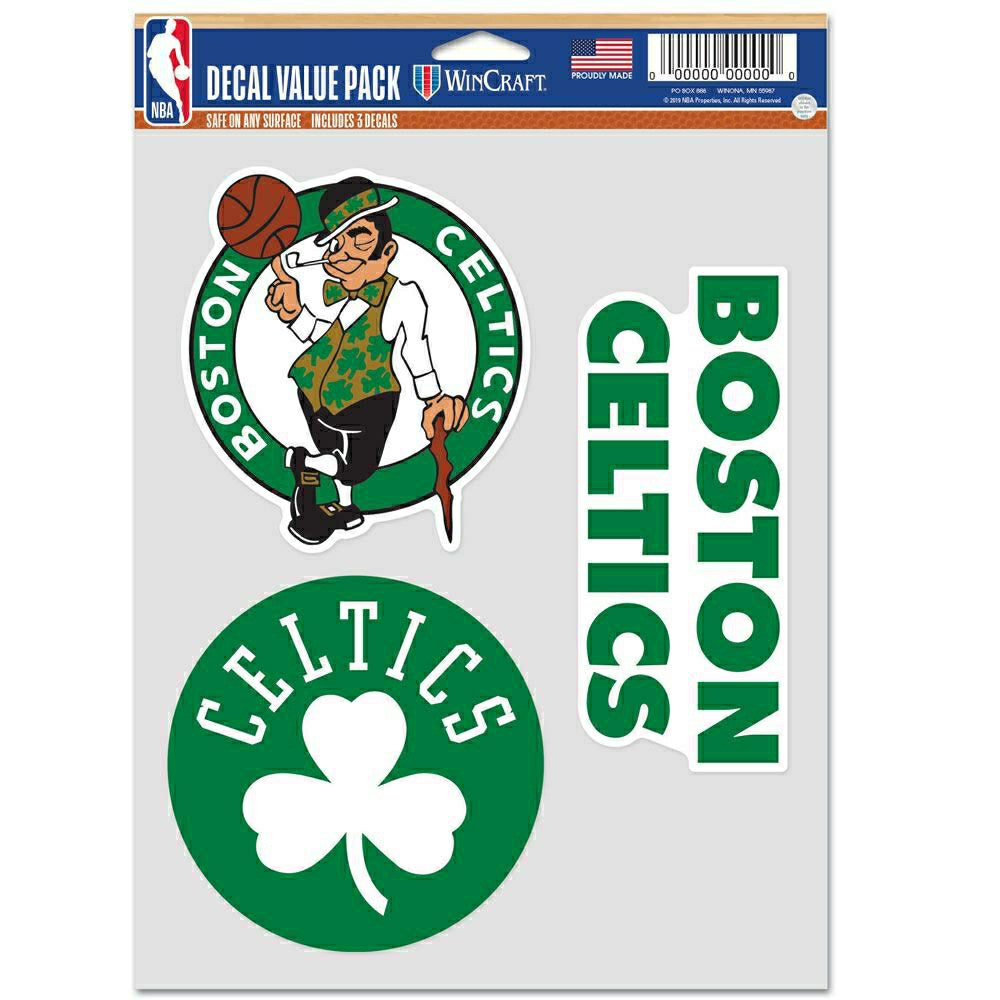 Boston Celtics Multi-Use NBA Decals Set (3 Pcs.) Taass sale