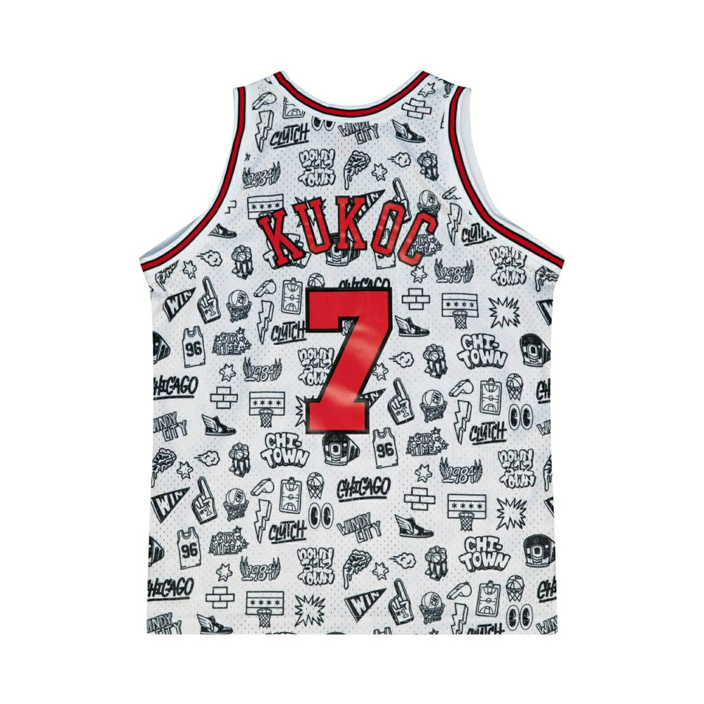 Toni Kukoč #7 Chicago Bulls Doodle Mitchell & Ness Swingman NBA Jersey Taass US