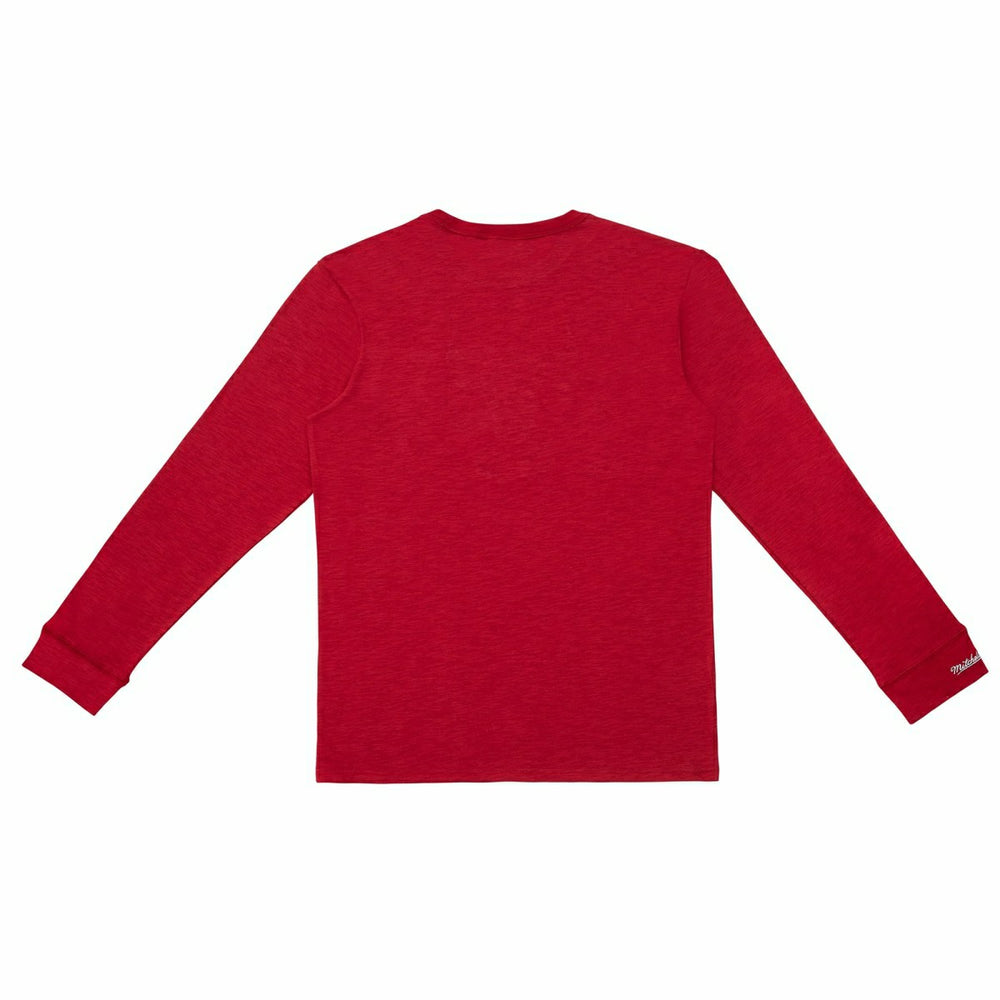 Chicago Bulls Mitchell & Ness Legendary Slub NBA Long Sleeve Shirt Red Classic