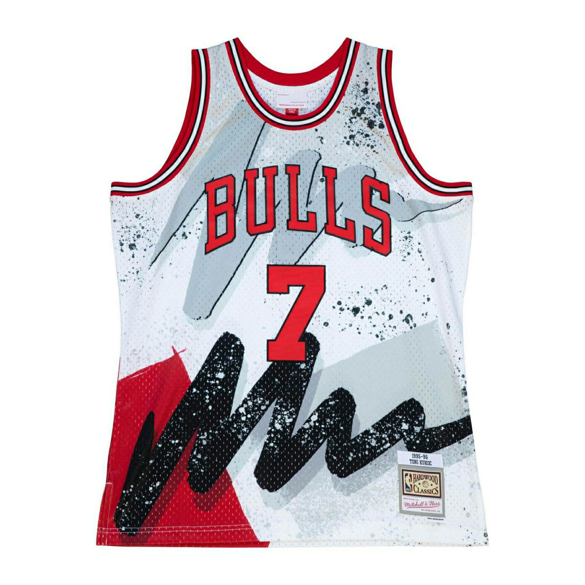 Toni Kukoč #7 Chicago Bulls Hyper Hoops Mitchell & Ness Swingman NBA Jersey Lifestyle