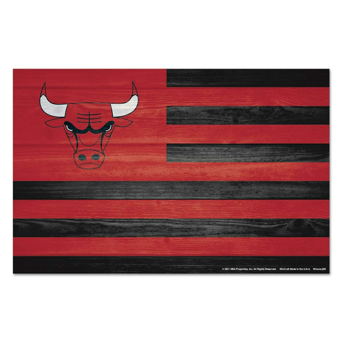 Chicago Bulls Americana WinCraft NBA Wood Sign Taass for sale