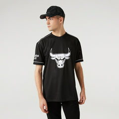 Chicago Bulls Oversized New Era Mesh NBA Fan Jersey Black Fashion