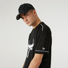Chicago Bulls Oversized New Era Mesh NBA Fan Jersey Black Fashion