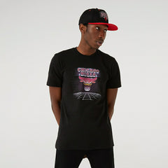 Chicago Bulls Futuristic New Era NBA T-Shirt Black Lifestyle