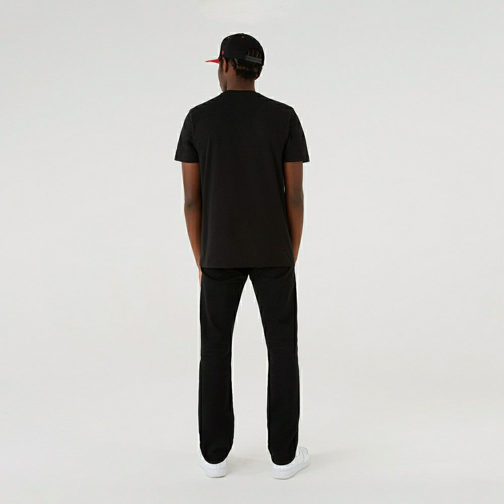 Chicago Bulls Futuristic New Era NBA T-Shirt Black Lifestyle
