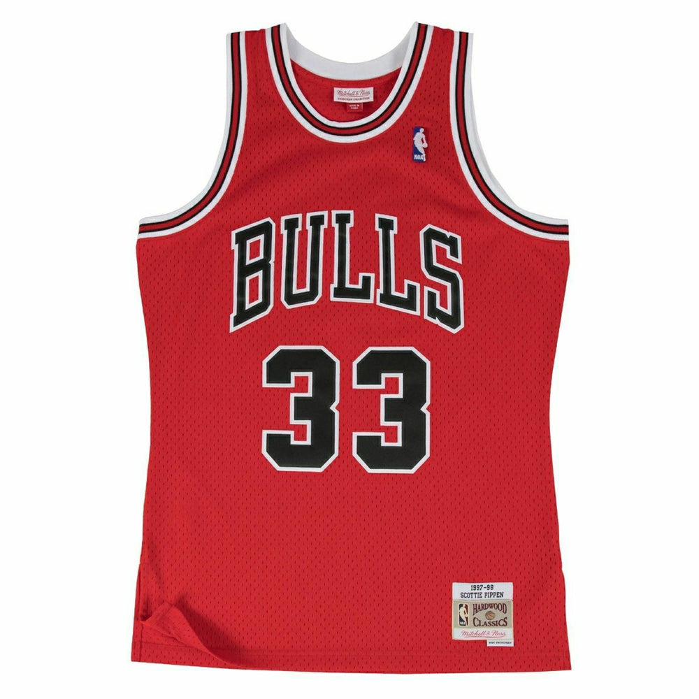 Scottie Pippen #33 Chicago Bulls 1997-98 Swingman NBA Jersey Red Classic