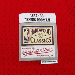 Dennis Rodman #91 Chicago Bulls 1997-98 Mitchell & Ness Swingman NBA Jersey Red Lifestyle