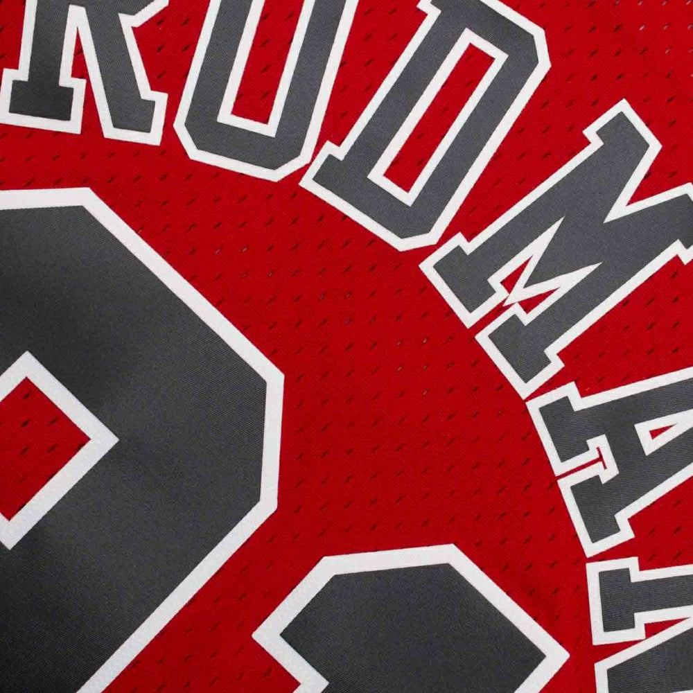 Dennis Rodman #91 Chicago Bulls 1997-98 Mitchell & Ness Swingman NBA Jersey Red Lifestyle
