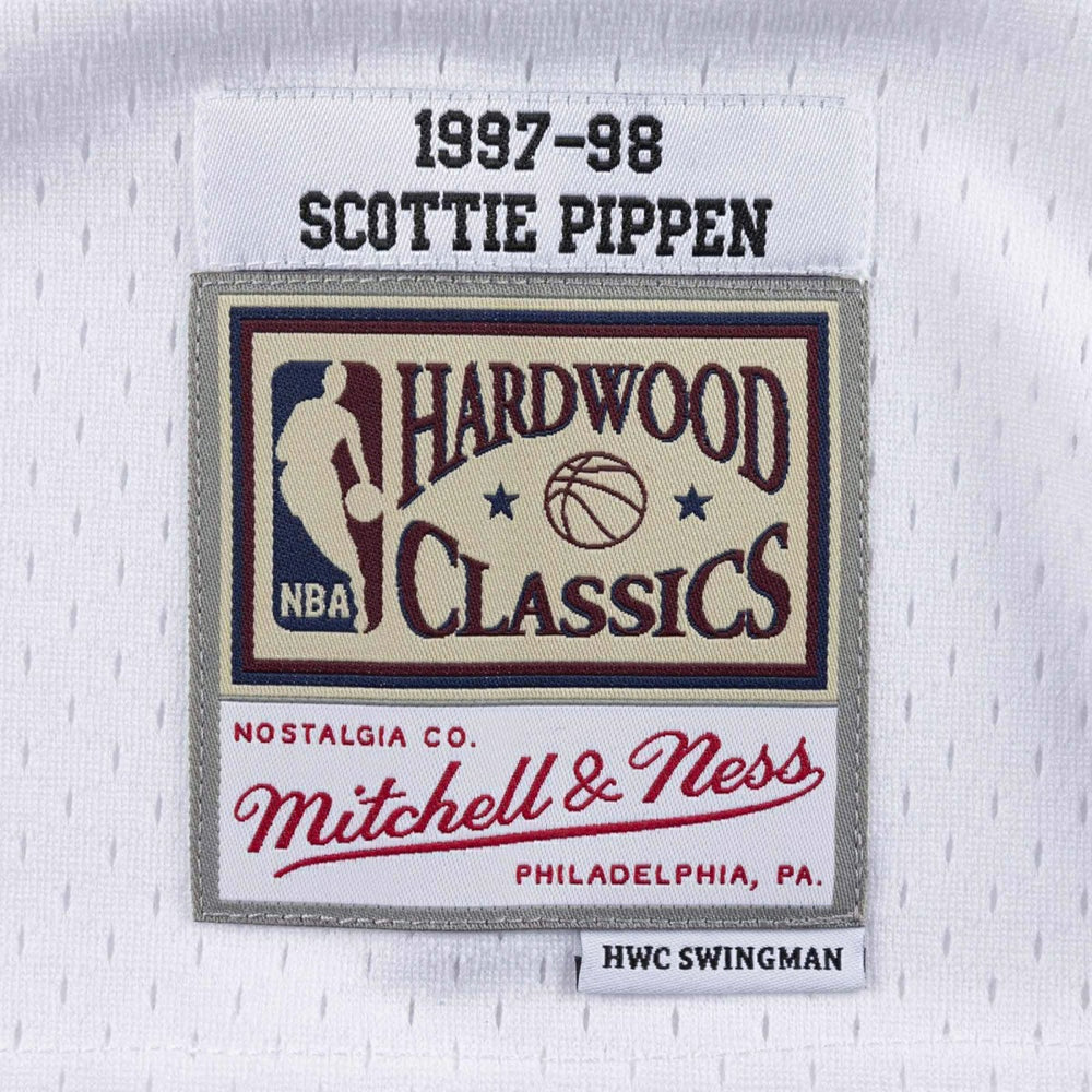 Scottie Pippen #33 Chicago Bulls 1997-98 Swingman NBA Jersey White Taass for sale