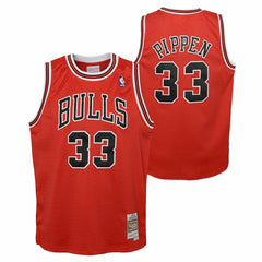 Scottie Pippen #33 Chicago Bulls 1997-98 Youth Swingman NBA Jersey Red (YOUTH) Lifestyle