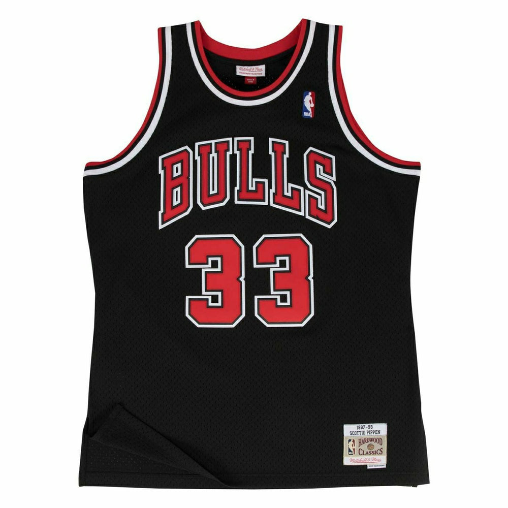 Scottie Pippen #33 Chicago Bulls 1997-98 Swingman NBA Jersey Black Taass US