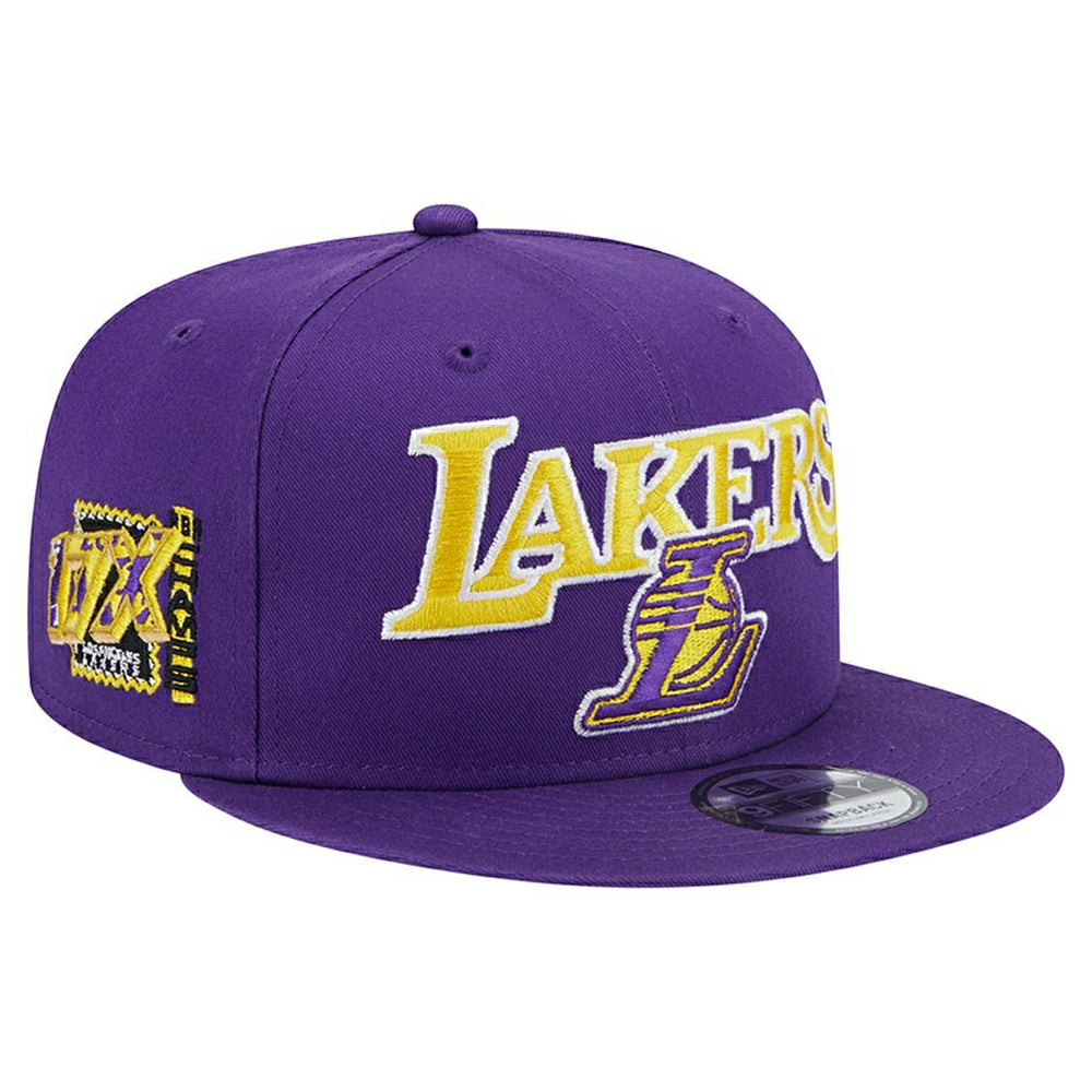 Los Angeles Lakers Side Patch New Era 9FIFTY Snapback NBA Cap Purple Taass US