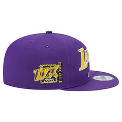 Los Angeles Lakers Side Patch New Era 9FIFTY Snapback NBA Cap Purple Taass US