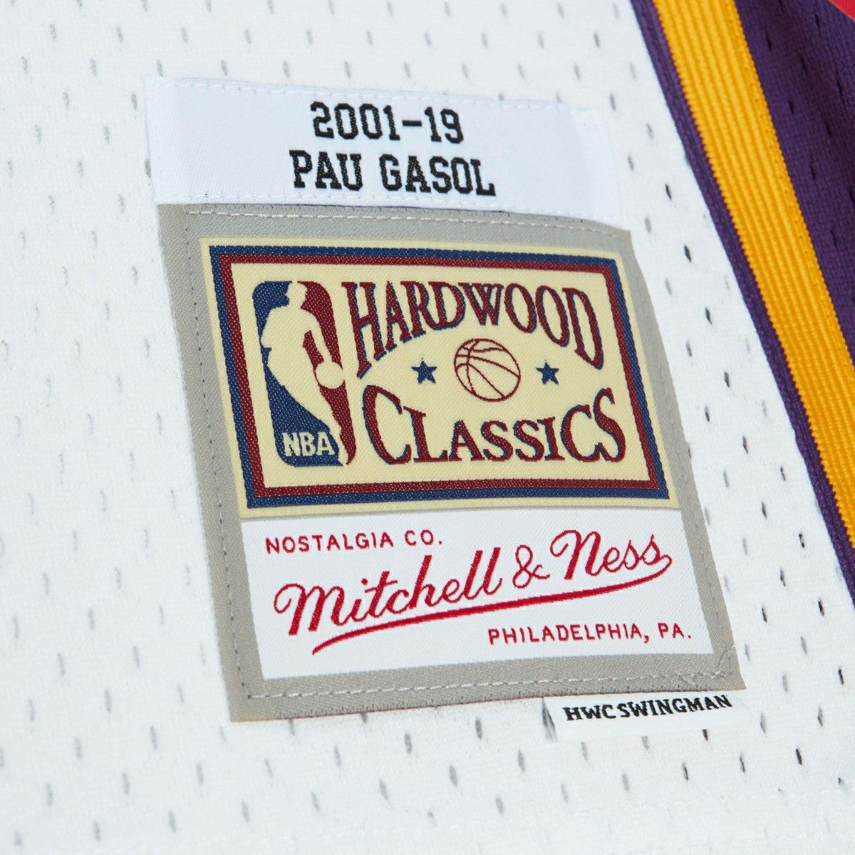 Pau Gasol #16 Los Angeles Lakers HOF 2001-19 Mitchell & Ness Swingman NBA Jersey Classic