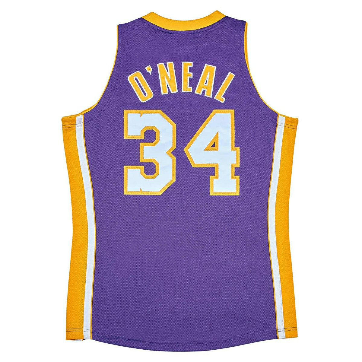 Shaquille O'Neal #34 Los Angeles Lakers 2001-02 Mitchell & Ness Authentic NBA Jersey Purple Taass sale