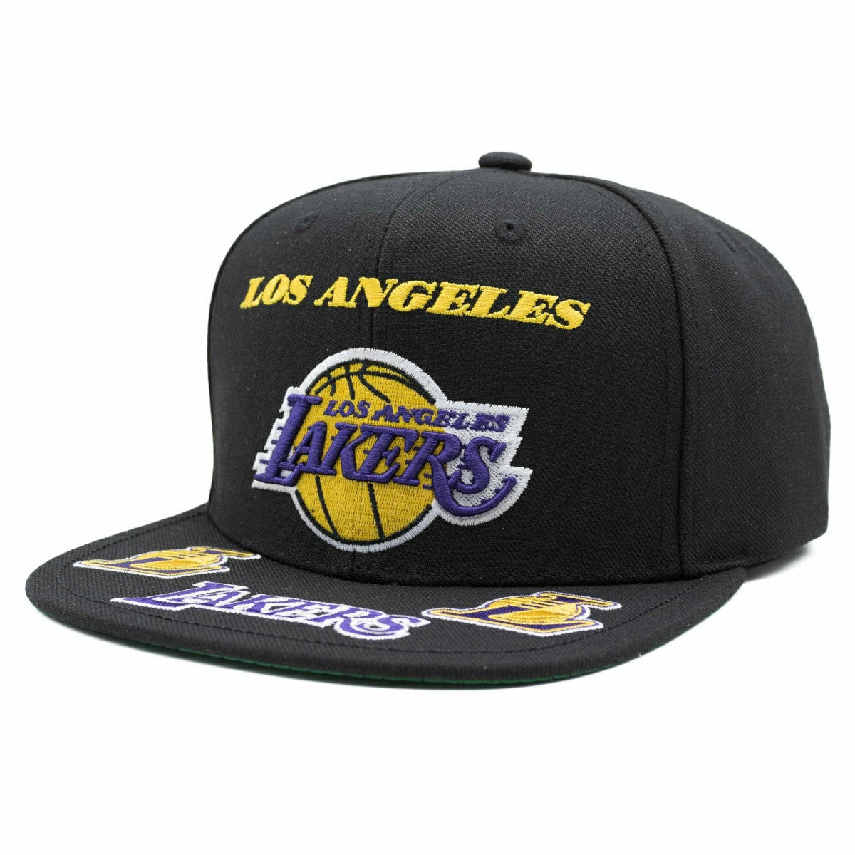 Los Angeles Lakers Front Loaded Mitchell & Ness Snapback NBA Cap Black Taass US