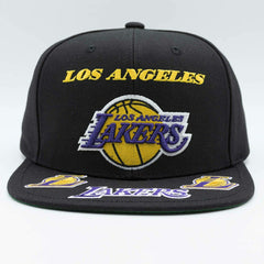 Los Angeles Lakers Front Loaded Mitchell & Ness Snapback NBA Cap Black Taass US