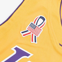 Shaquille O'Neal #34 Los Angeles Lakers 2001-02 Mitchell & Ness Authentic NBA Jersey Yellow Classic